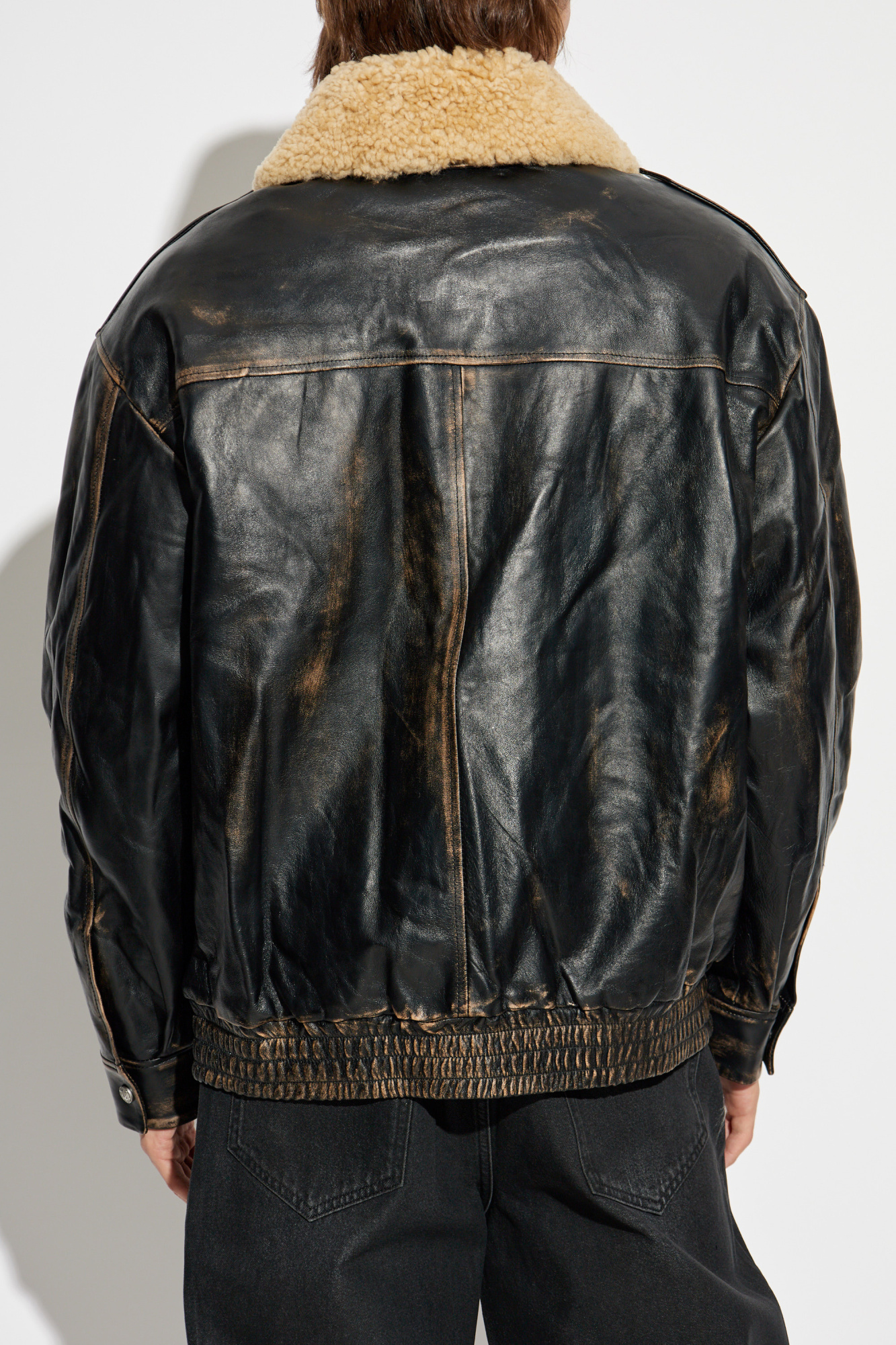Black Leather jacket MISBHV - Vitkac Italy